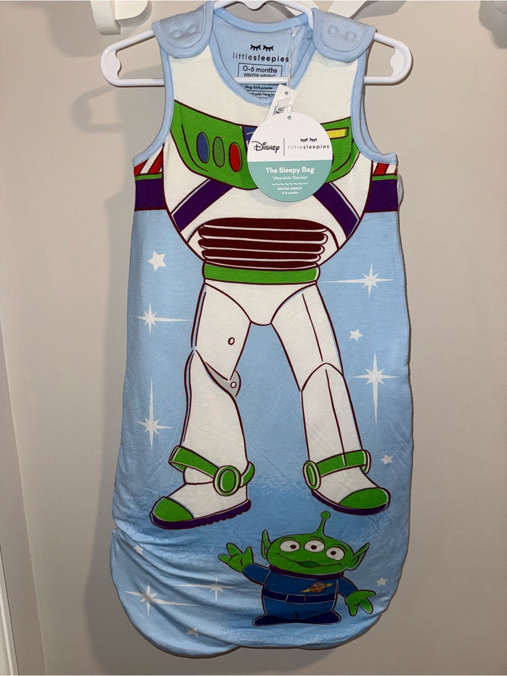 Little Sleepies Light Blue Buzz Lightyear Sleep Sack